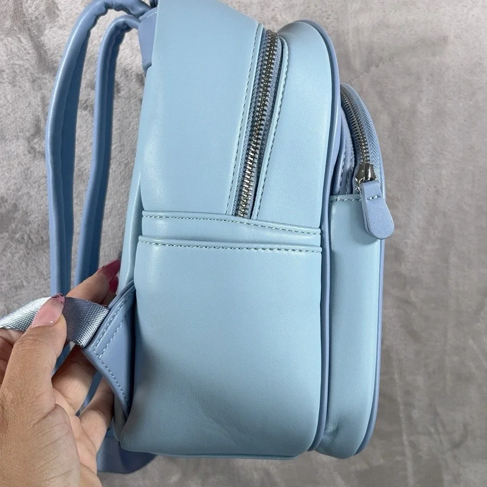 Loungefly Disney Lilo & Stitch Stitch Angel Couple Mini Backpack Hearts Blue